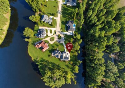 Lot 18 Silver Point Shreveport Lakeside on Long Lake Aerial view
